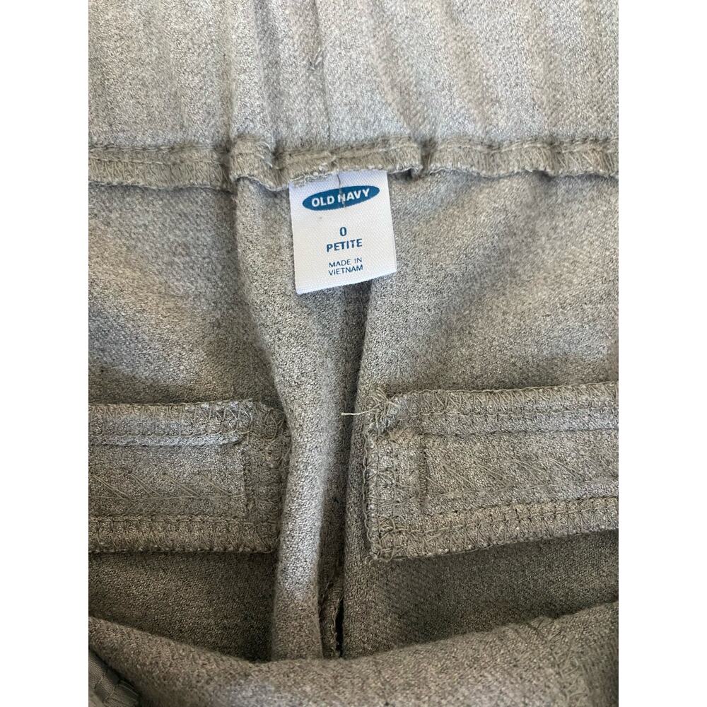 Old Navy Heather Gray Pull On Ankle Pant 0 Petite Career Academia Twee Comfort - Picture 8 of 10